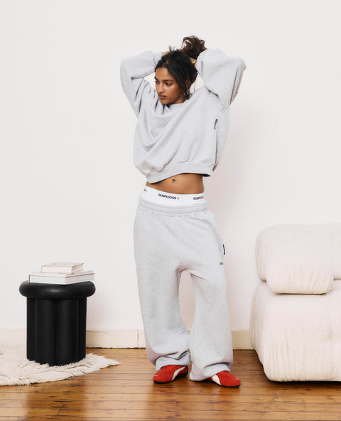 The Essentials Crewneck - Neutral Heather