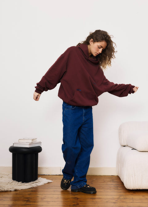 The Essentials Hoodie - Burgundy