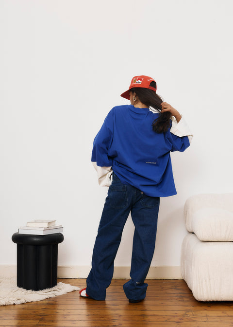 The Essentials Layered Longsleeve - Big Blue