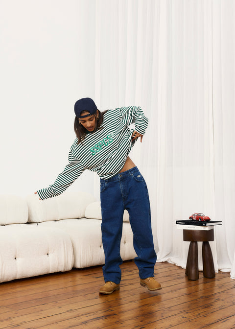 The SSPCS Striped Longsleeve - Forest Green