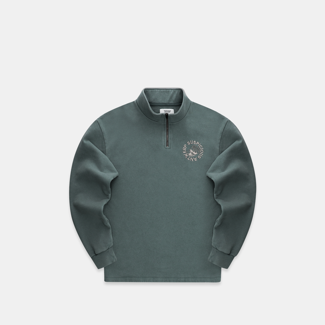 (Project Maritime) The Maritime Clam Half-Zip - Navy