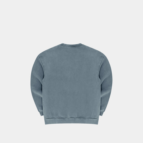 The Essentials Crewneck - Stonewash Navy