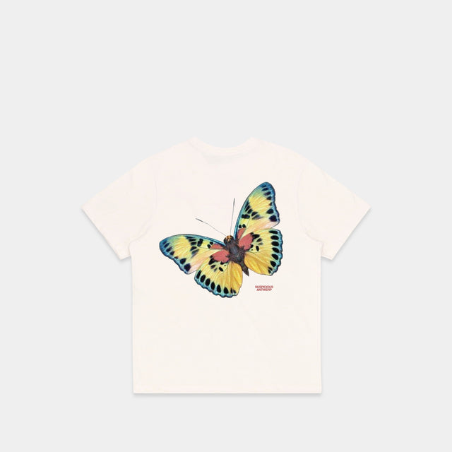 (The Butterfly Effect - Botswana) The Yellow Butterfly  Tee  - Natural
