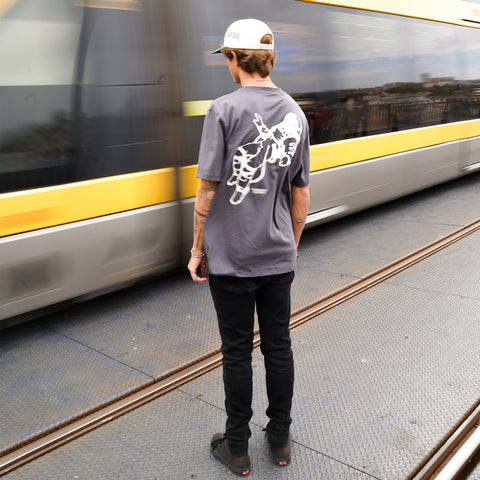 (Suspicious x Nicolo) The Astro Tee - Charcoal