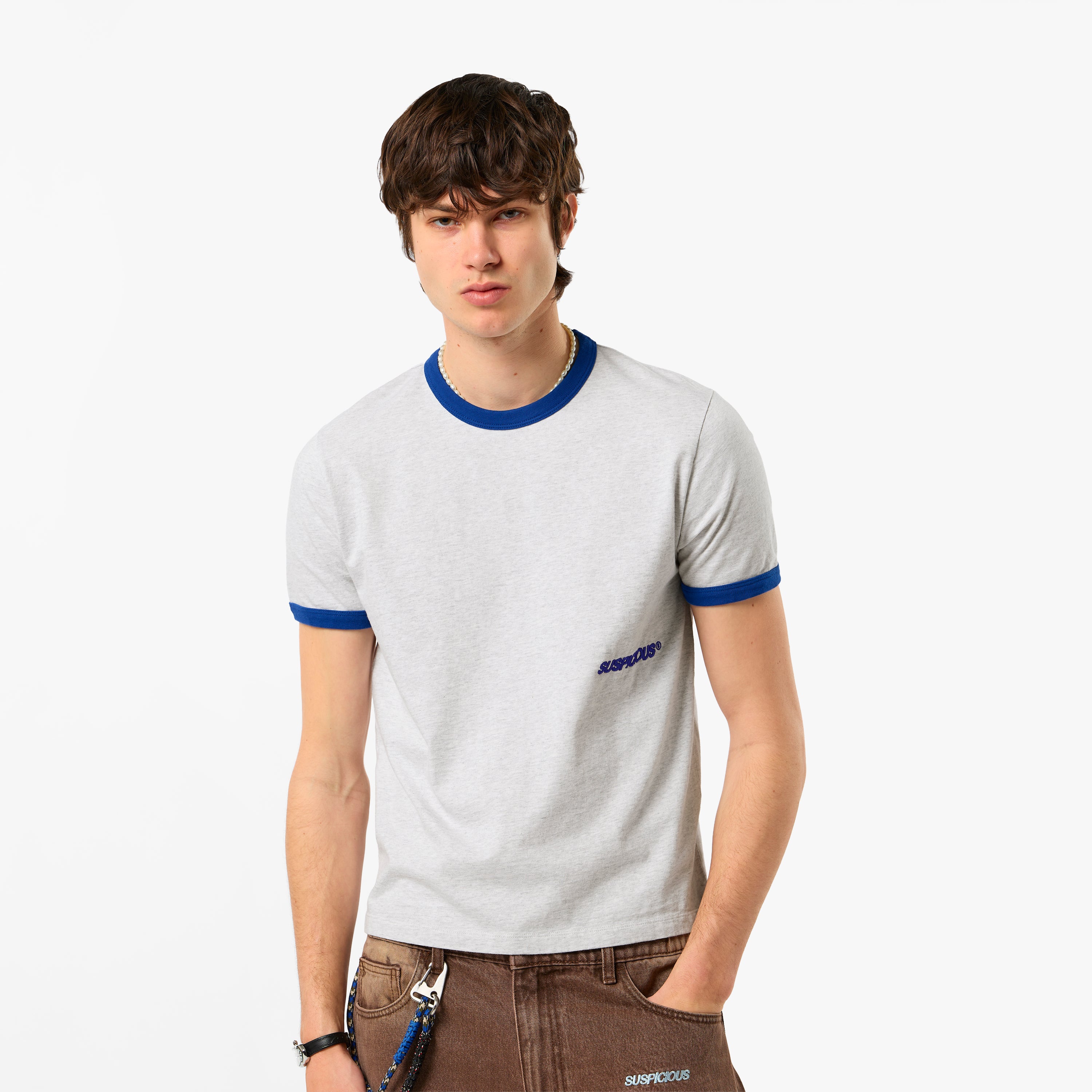 351 Essentials Ringer Tee - Ash – Suspicious Antwerp