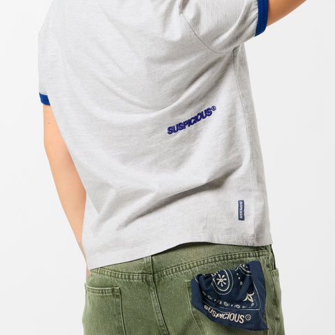 +351 Cotton / 351 Essentials Ringer Tee - Ash