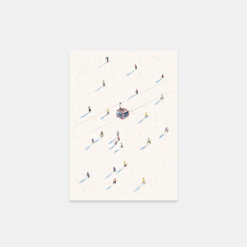 Christmas Cards / The Skier Card - White