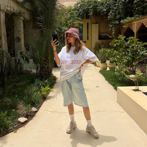 Spring / Slanted Tee - White