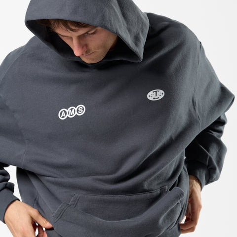 Store Excl. / Amsterdam Supply Boxy Hoodie - Washed Black