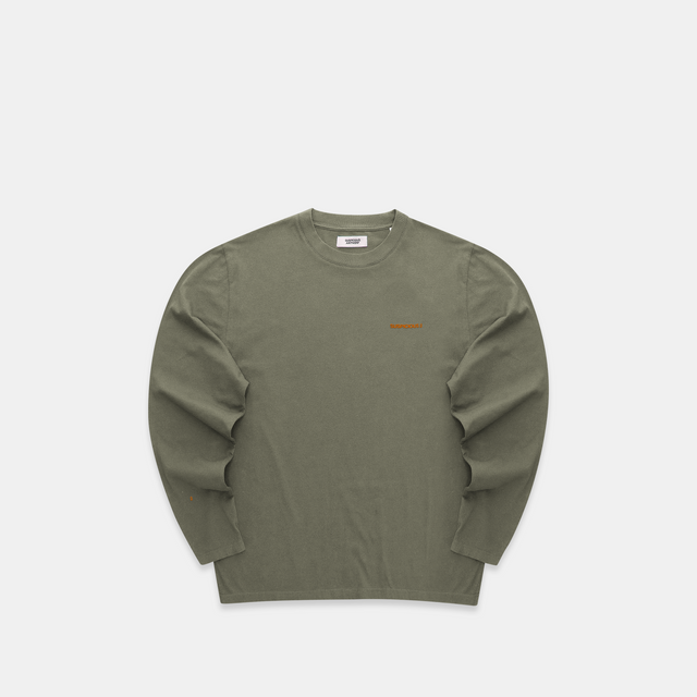 The Suspicious Smiley Longsleeve - Army Green