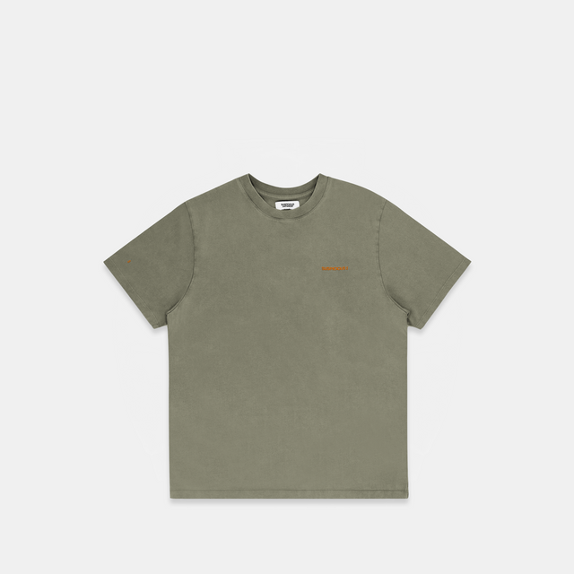 The Suspicious Smiley Tee - Army Green