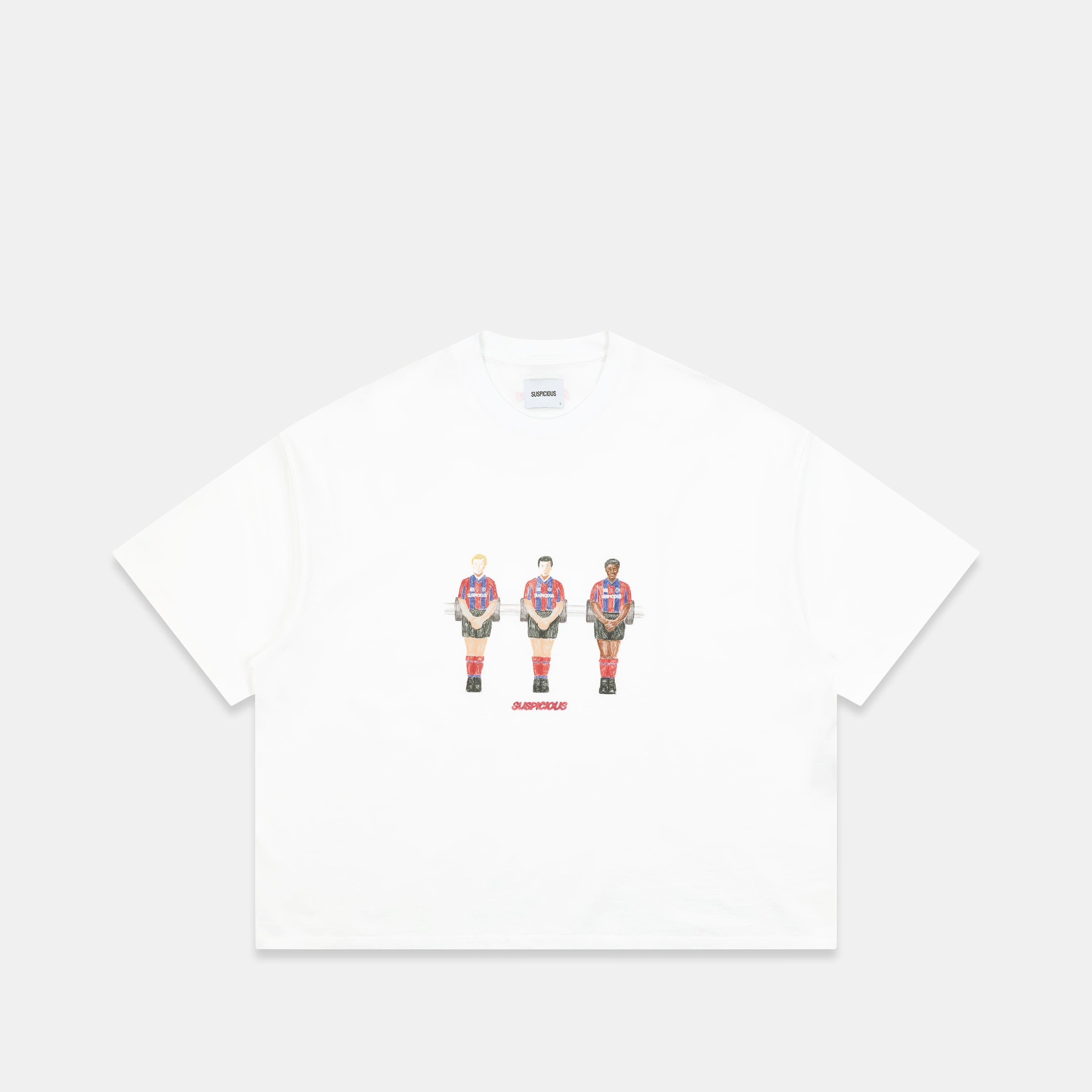 Foosball Tee - White – Suspicious Antwerp