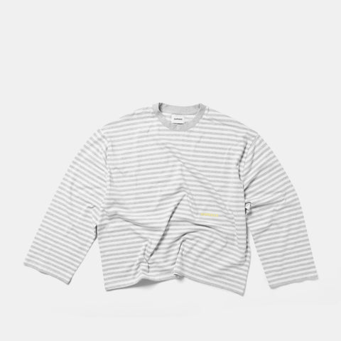 Summer Breeze / Solid Striped Longsleeve - Heather & Natural