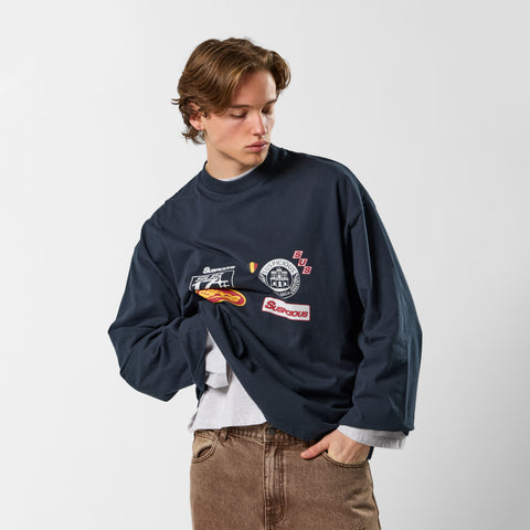 Off Season / Badge Line Up Longsleeve - Nightfall