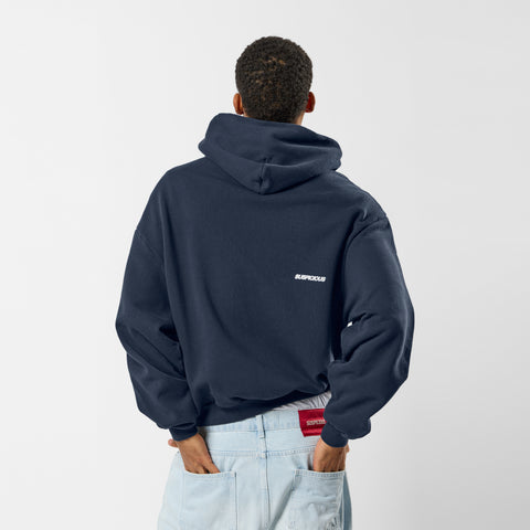 Off Season / Badge Line Up Zip-Up Hoodie - Nightfall