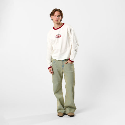 Off Season / Badge Ringer Longsleeve - Red