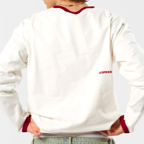 Off Season / Badge Ringer Longsleeve - Red