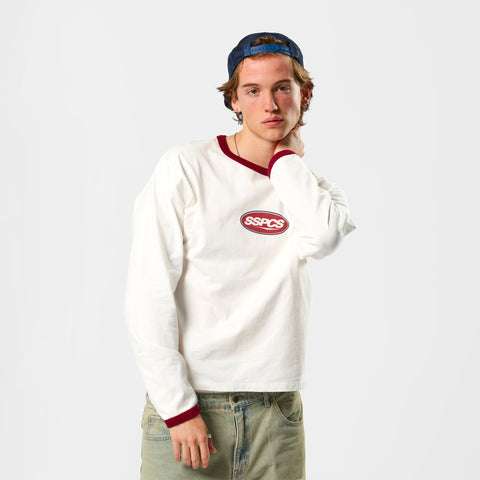Off Season / Badge Ringer Longsleeve - Red