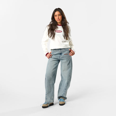 Off Season / Badge Ringer Longsleeve - Red