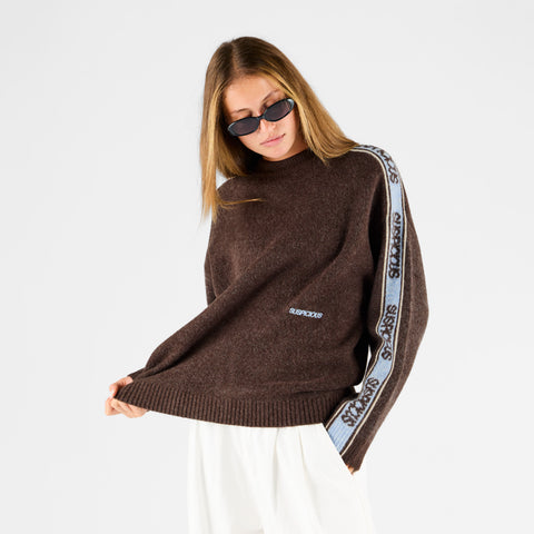Winter 1 / Band Knitted Sweat - Espresso