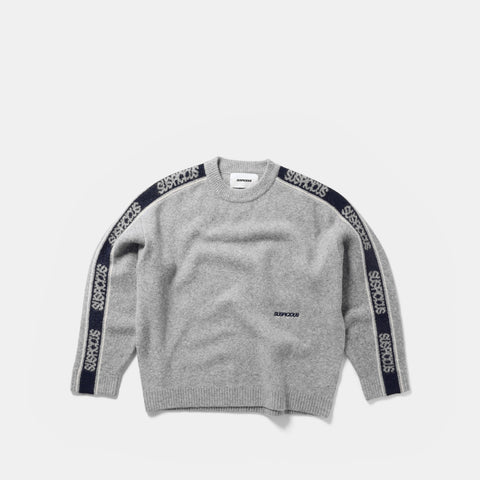 Winter 1 / Band Knitted Sweat - Heather Grey