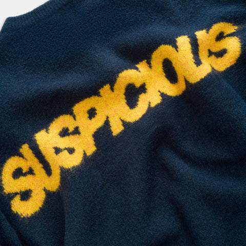 Camo / Base Knitted Sweat - Deep Navy