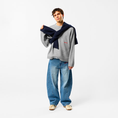 Camo / Base Knitted Sweat - Neutral Heather