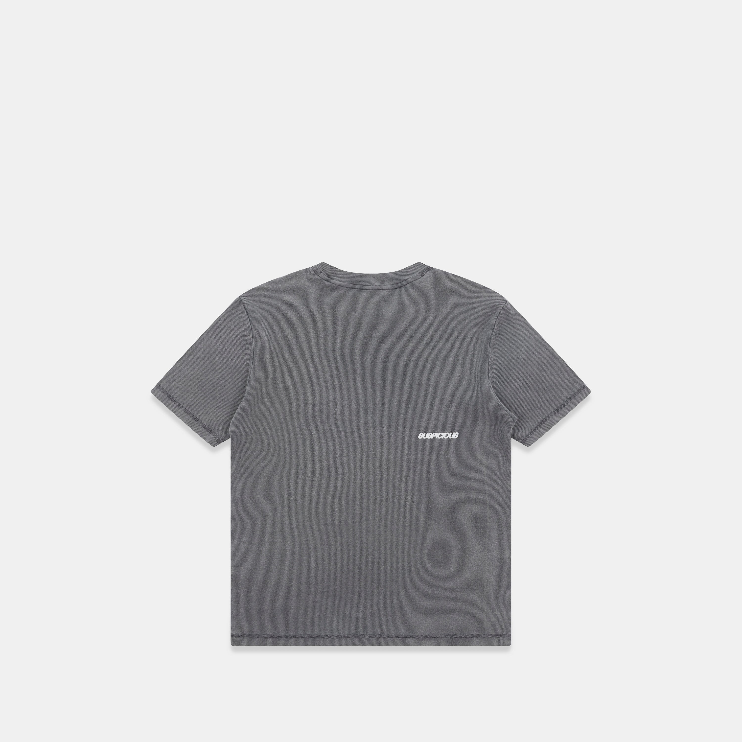 Base Rib Tee - Washed Charcoal – Suspicious Antwerp