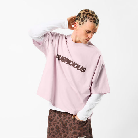 Leopard / Base Tee - Light Lilac