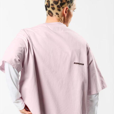 Leopard / Base Tee - Light Lilac