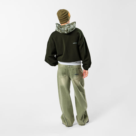 Camo / Base Zip-Up Hoodie - Tarmac