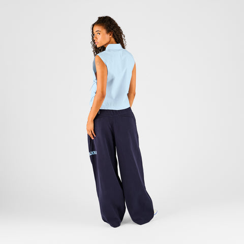 Basics / Basic W Bow Tabard Shirt - Celestial Blue