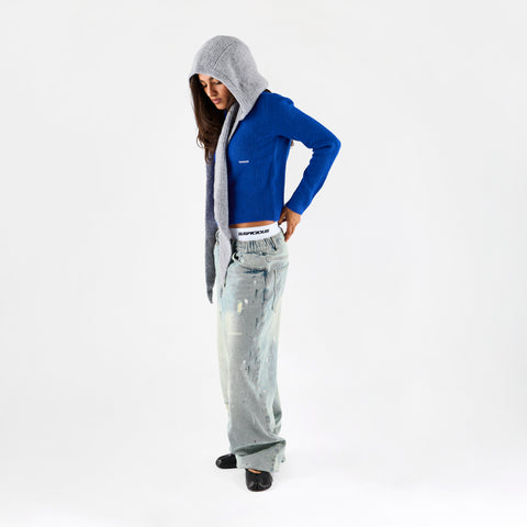 Women Drop / Basic W Cardigan - Big Blue