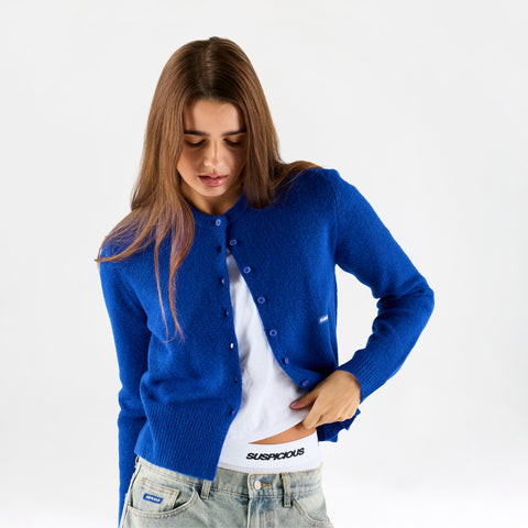 Women Drop / Basic W Cardigan - Big Blue