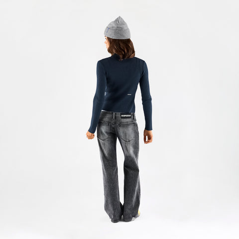 Women Drop / Basic W Fitted Knit - Nightfall