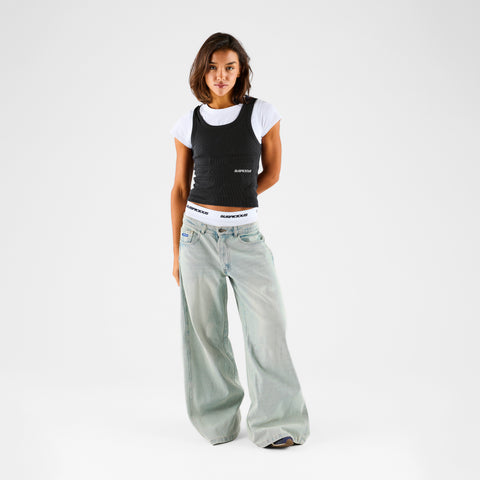 Women Drop / Basic W Jeans - Blue Dust