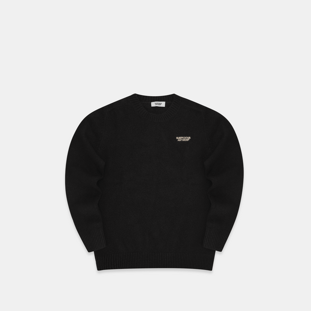 The Knitted Sweat - Black