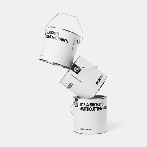 Christmas Cards / Gift Bucket - White