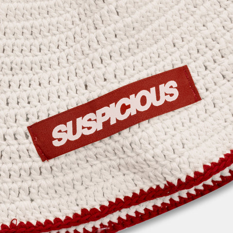 Boat / Border Crochet Hat - Natural