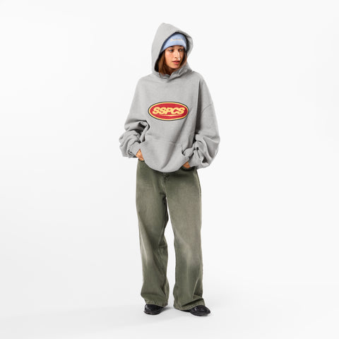 Winter3 / Badge Hoodie - Neutral Heather