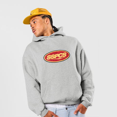 Winter3 / Badge Hoodie - Neutral Heather