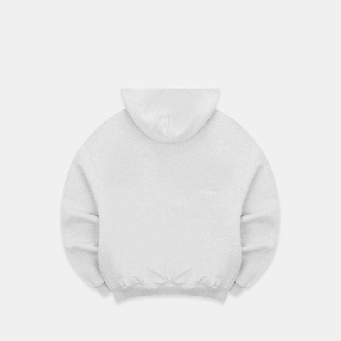 Off Season / Badge Line Up Zip-Up Hoodie - Ash