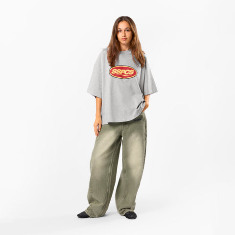 Winter3 / Badge Tee - Neutral Heather