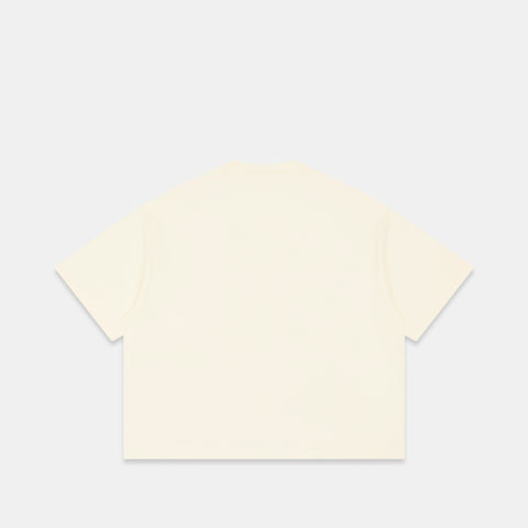 Bestsellers Variants / Emblem Tee - Natural & Ruby Red