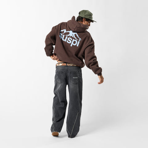 Winter1 / Landscape Hoodie - Espresso