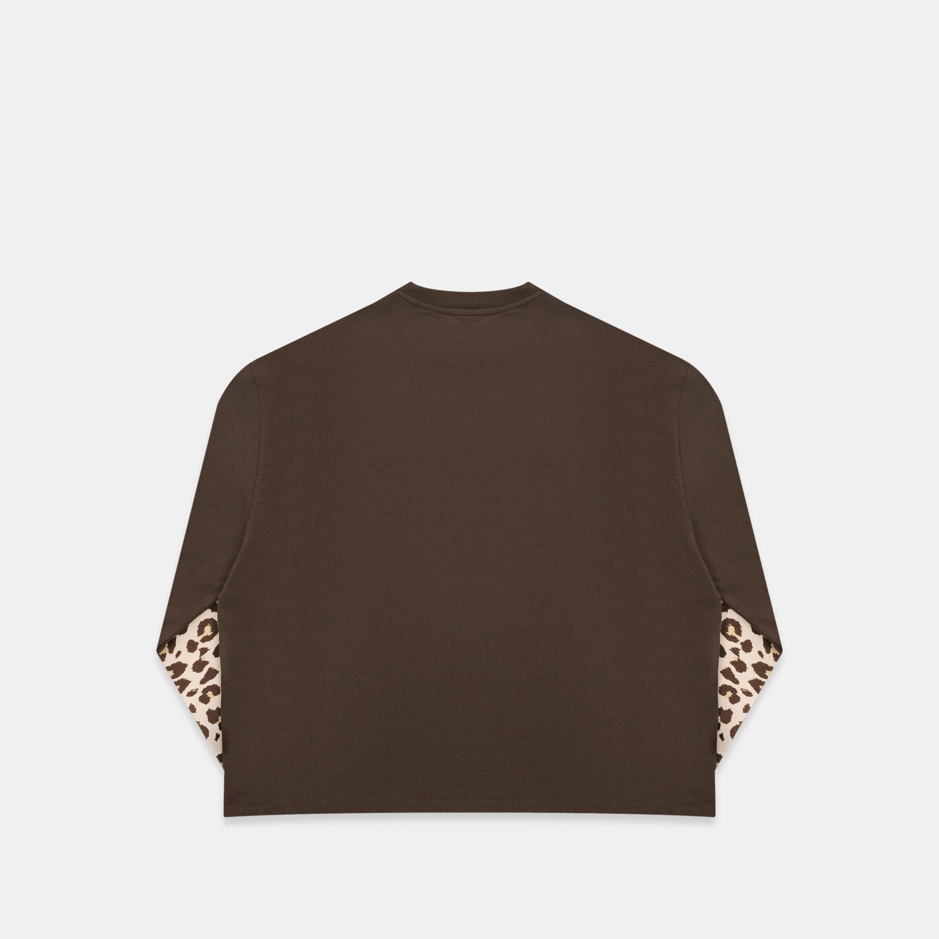 Leopard Layered Longsleeve - Espresso – Suspicious Antwerp