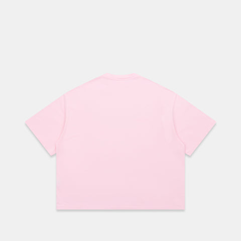 Summer / Offset Tee - Baby Pink