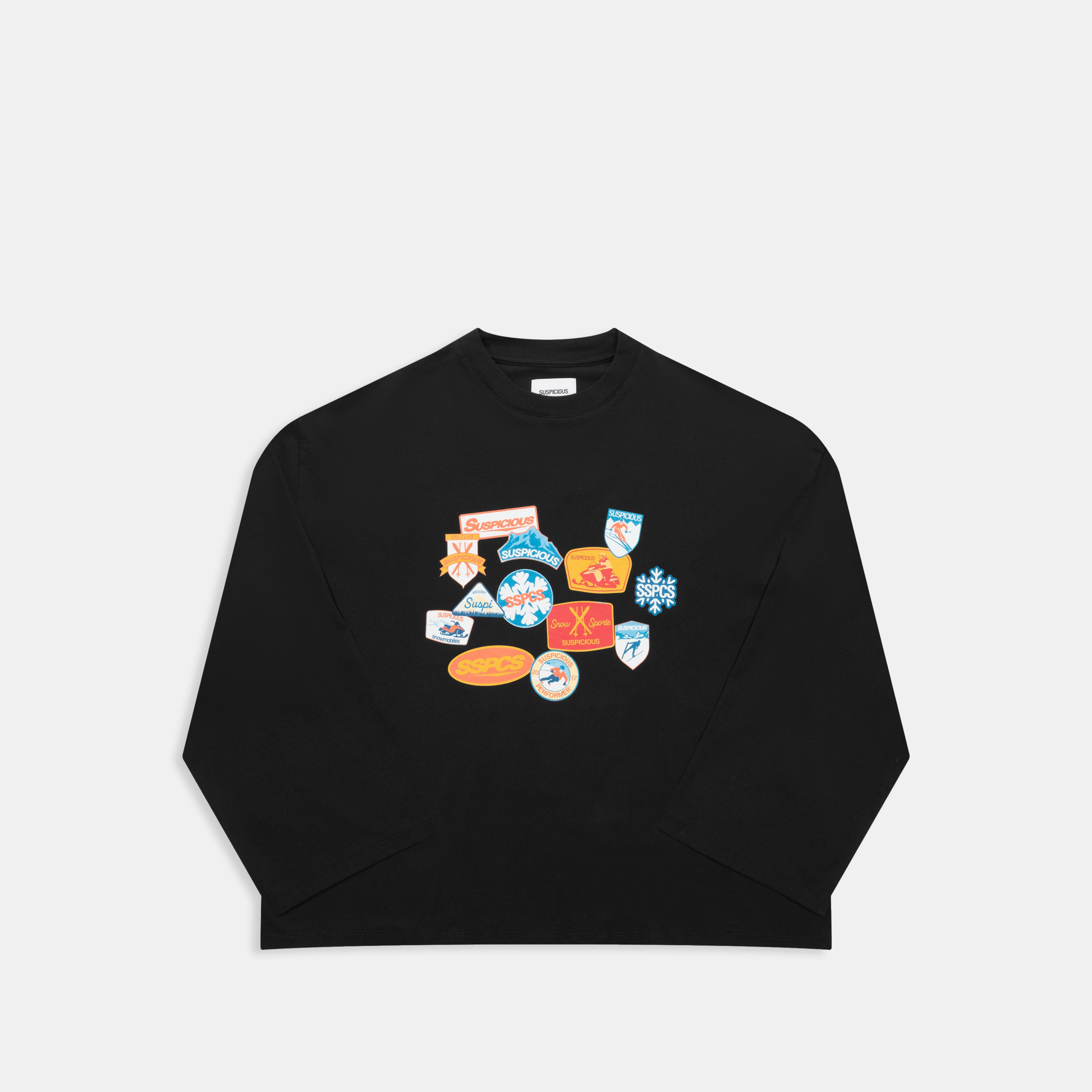 Patchwork Longsleeve - Black – Suspicious Antwerp