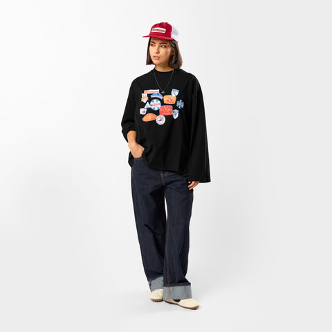 Winter3 / Patchwork Longsleeve - Black