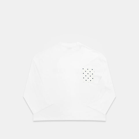 Polkaline / Polka Pocket Longsleeve - White